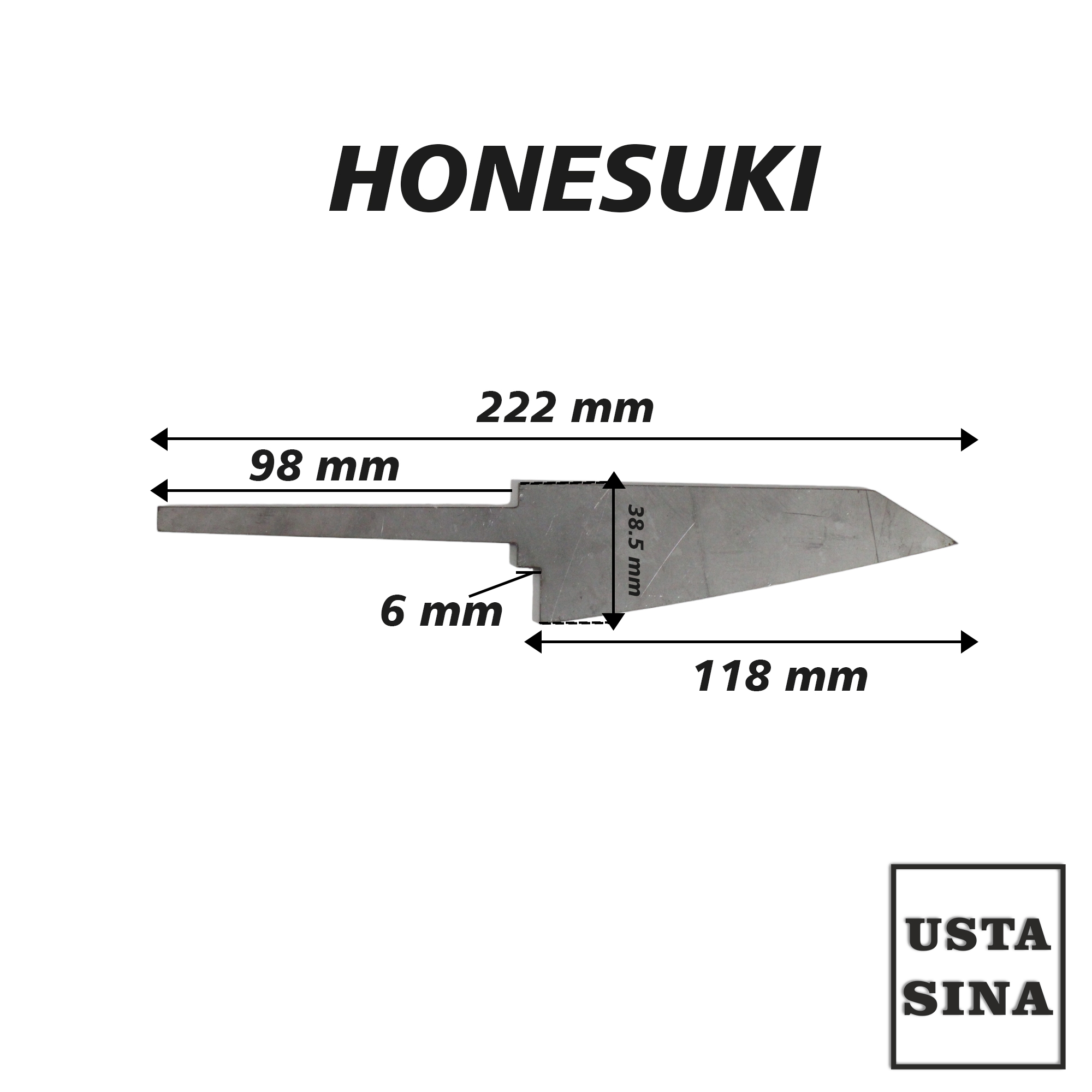 HONESUKI%20Japon%20Şef%20Bıçağı%20Profili%20-%20Isıl%20İşlemli